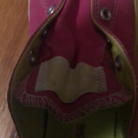 Hot pink converse one star slip on sneakers size 2 - Picture 5 of 5